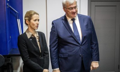 La alta representante de la Unión Europea para Asuntos Exteriores, Kaja Kallas, junto al ministro ucraniano de Exteriores, Andrí Sibiga. EFE/EPA/UKRAINE FOREIGN MINISTRY PRESS SERVICE HANDOUT HANDOUT EDITORIAL USE ONLY/NO SALES