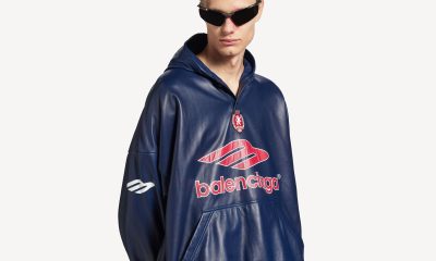 Sudadera de la firma Balenciaga,  creada en piel de borrego, con capucha y bolsillo canguro con un precio de 6.000 euros. EFE/Imagen cedida por la marca.