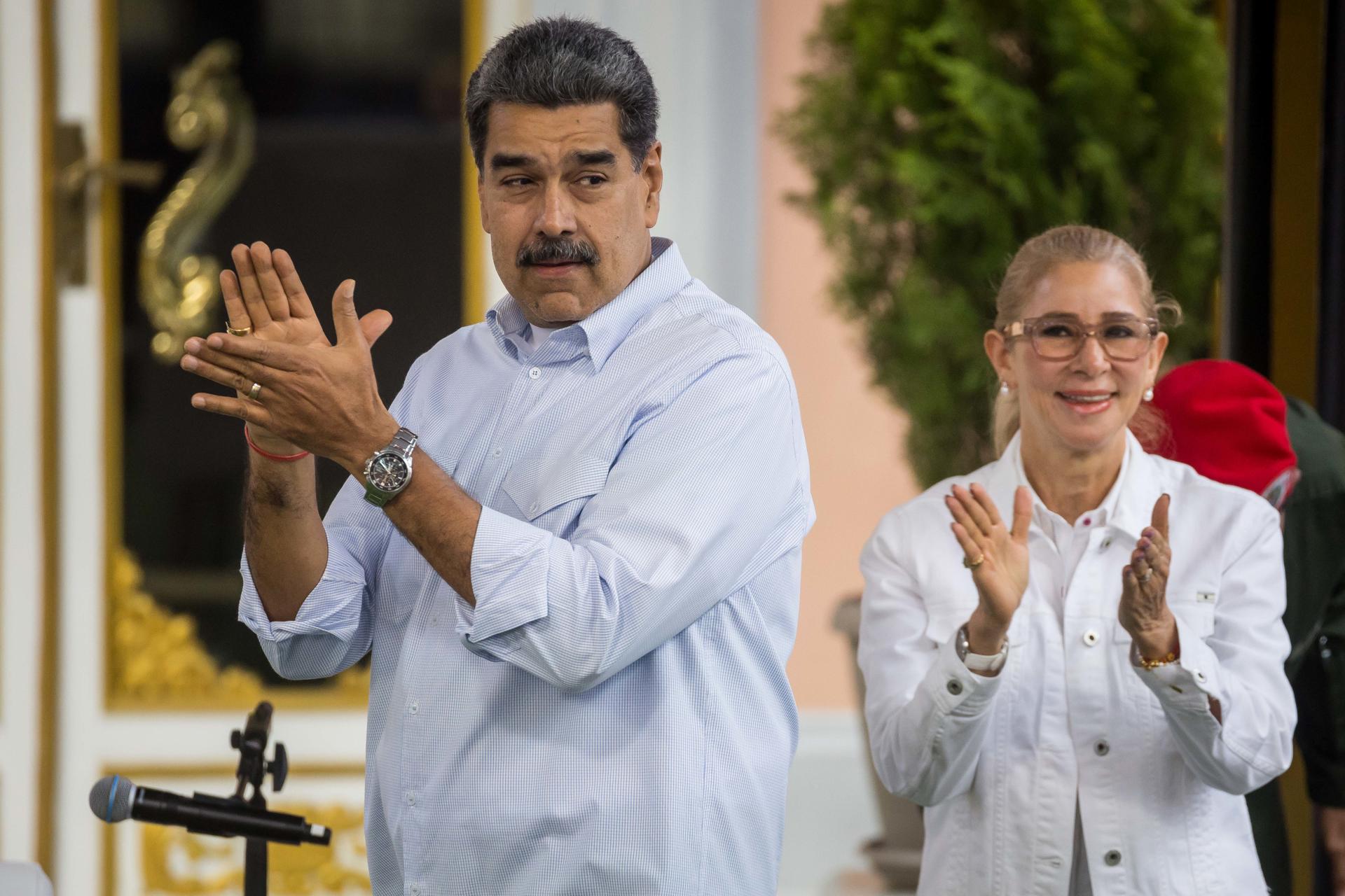 El expresidente de Venezuela, Nicolás Maduro, y la exprimera dama Cilia Flores. Imagen de archivo. EFE/ Miguel Gutiérrez