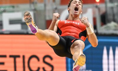 El suizo Simon Ehammer en el heptatlón en los Mundiales en pista cubiertaEFE/EPA/Radek Pietruszka