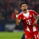 El jugador del Bayern Luis Diaz celebra el 4-0l durante el partido de vuelta de octavos de final de la UEFA Champions League que han jugado Bayern Munich y Atalanta en Múnich, Alemania. EFE/EPA/ANNA SZILAGYI