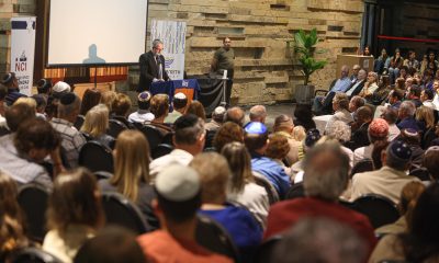 Fotografía general que muestra este martes, un homenaje de la organización judía B'nai B'rith Uruguay tras los 10 años del asesinato del comerciante judío David Fremd en Paysandú (Uruguay). EFE/ Gastón Britos