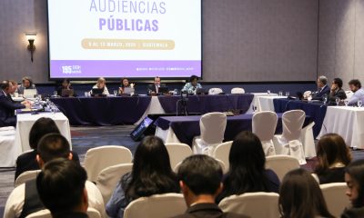 Fotografía que muestra a los asistentes a la audiencia Pública ante la Comisión Interamericana de Derechos Humanos (CIDH) este viernes, en Ciudad de Guatemala (Guatemala). EFE/ Mariano Macz
