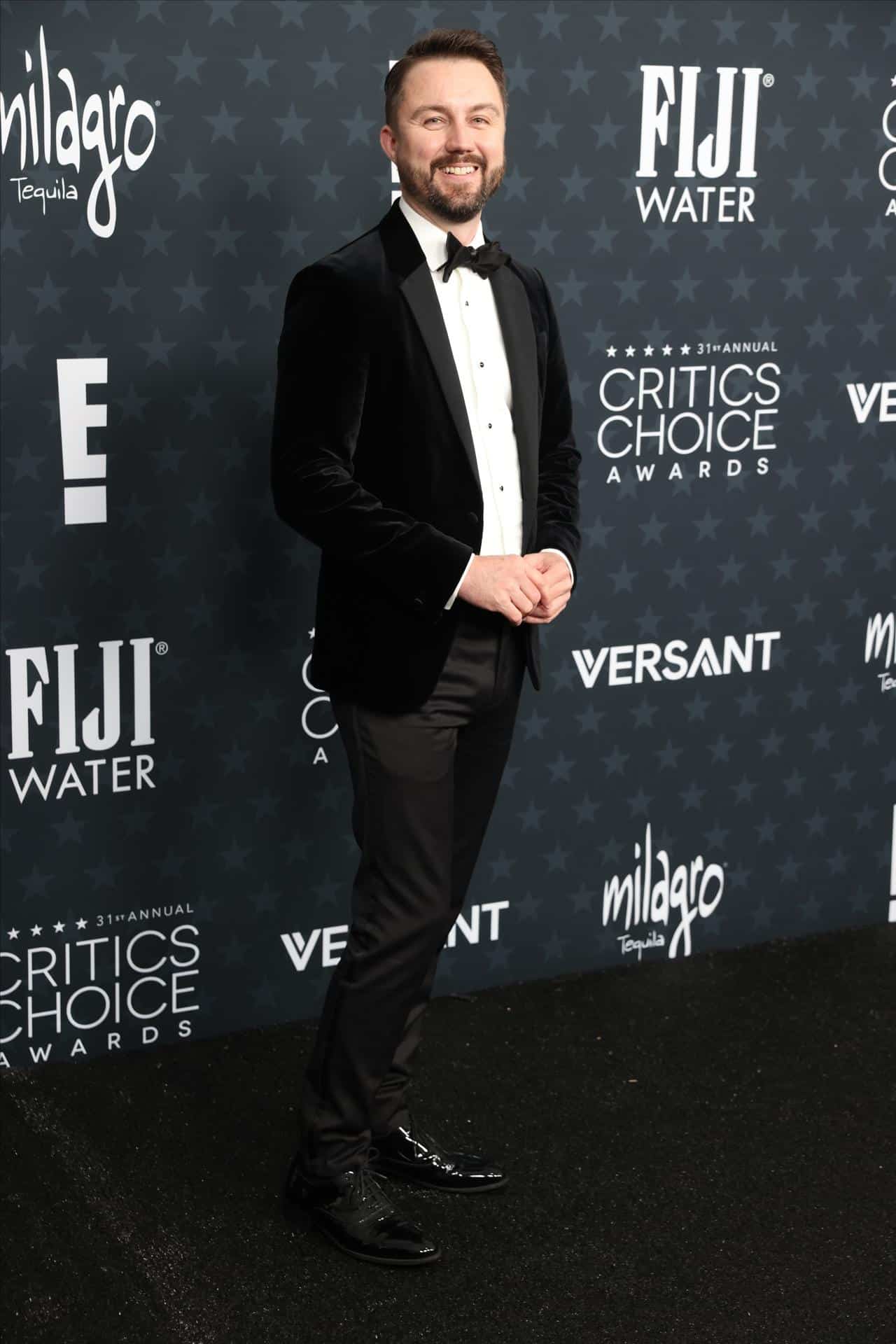 Fotografía de archivo fechada el 4 de enero de 2026 del editor de cine estadounidense Andy Jurgensen asistiendo a la 31 edición anual de los premios Critics' Choice Awards en The Barker Hangar en Santa Mónica, California (EE.UU.). EFE/EPA/JILL CONNELLY