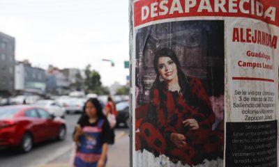 Fotografía de archivo que muestra un cartel con la imagen de una persona desaparecida en Guadalajara, Jalisco (México). EFE/ Francisco Guasco
