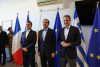 - El presidente francés Emmanuel Macron (C) se reúne con el presidente chipriota Nikos Christodoulides (R) y el primer ministro griego Kyriakos Mitsotakis (L) como parte de una visita centrada en apoyar a Chipre tras recientes ataques con drones en medio del conflicto entre Estados Unidos, Israel e Irán, y fortalecer la coordinación europea en la región, en Paphos, Chipre, 09 de marzo de 2026. (Chipre, Francia) EFE/EPA/Gonzalo Fuentes / POOL MAXPPP OUT
