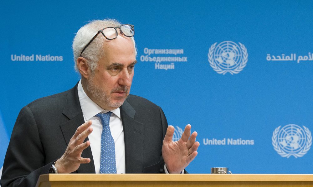 El portavoz del secretario general de la ONU, Stéphane Dujarric. Imagen de archivo.