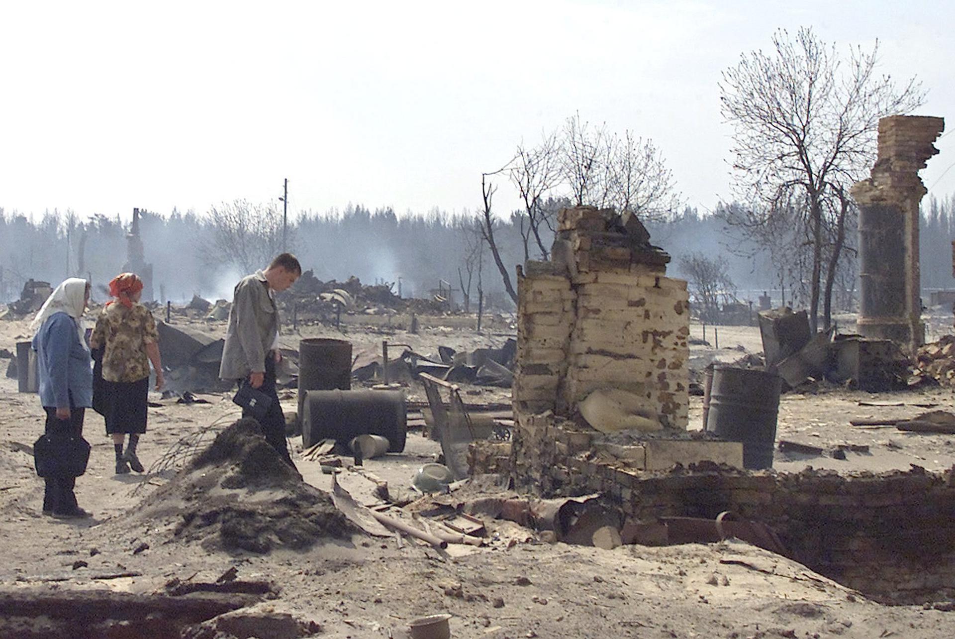 Fotografía de archivo de un incendio forestal en los bosques de Siberia occidental. EFE/epa/STRINGER