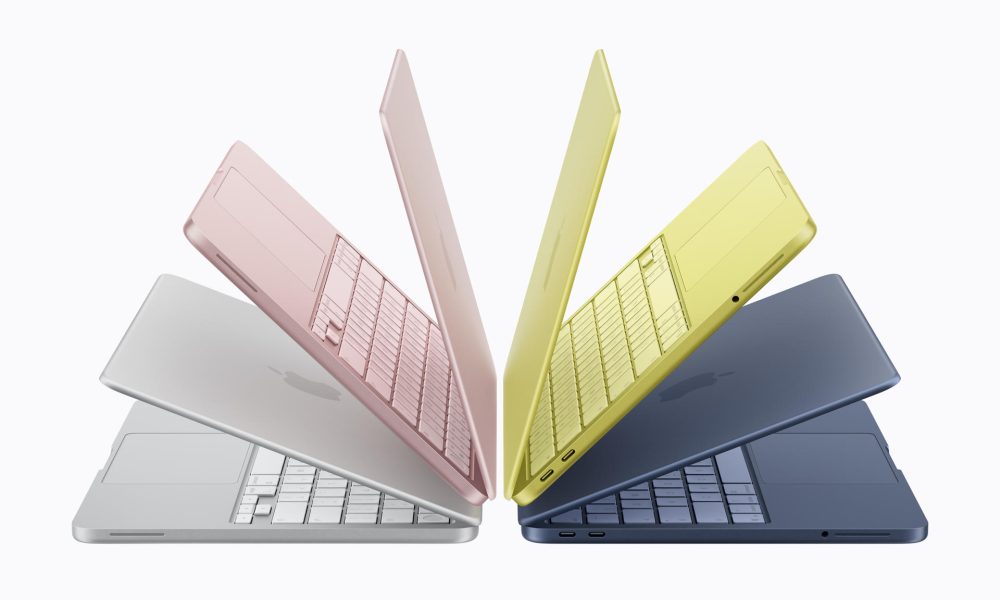 Fotografía difundida por Apple de los colores del nuevo MacBook Neo, una nueva versión de su clásico portátil con todas las funcionalidades de Mac pero más barato que el resto de la gama. EFE/ Apple / SOLO USO EDITORIAL/ NO VENTAS/ SOLO DISPONIBLE PARA ILUSTRAR LA NOTICIA QUE ACOMPAÑA (CRÉDITO OBLIGATORIO)