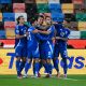 Fotografía de archivo en la que el italiano Gianluca Mancini (C) celebra con sus compañeros tras marcar un gol durante el partido de clasificación para la Copa Mundial de Fútbol FIFA 2026 entre Italia e Israel en el Stadio Friuli de Udine, Italia. EFE/EPA/Alessio Marini