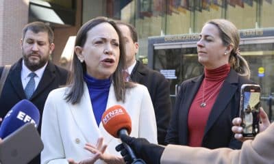 Fotografía de archivo de María Corina Machado. EFE/ Lenin Nolly