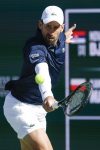 El serbio Novak Djokovic debió exigirse a fondo este sábado para derrotar al polaco Kamil Majchrzak y avanzar a la tercera ronda del Masters 1.000 de Indian Wells.EFE/EPA/JOHN G. MABANGLO
