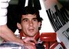 Imagen de archivo del piloto brasileño Ayrton Senna tomada el 12 de diciembre de 1997 en Roma. EPA PHOTO ANSA

