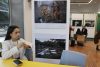 Personas asisten a la exposición fotográfica 'Atrapados en sus territorio' este 24 de marzo de 2026, en Bogotá (Colombia). EFE/ Mauricio Dueñas Castañeda