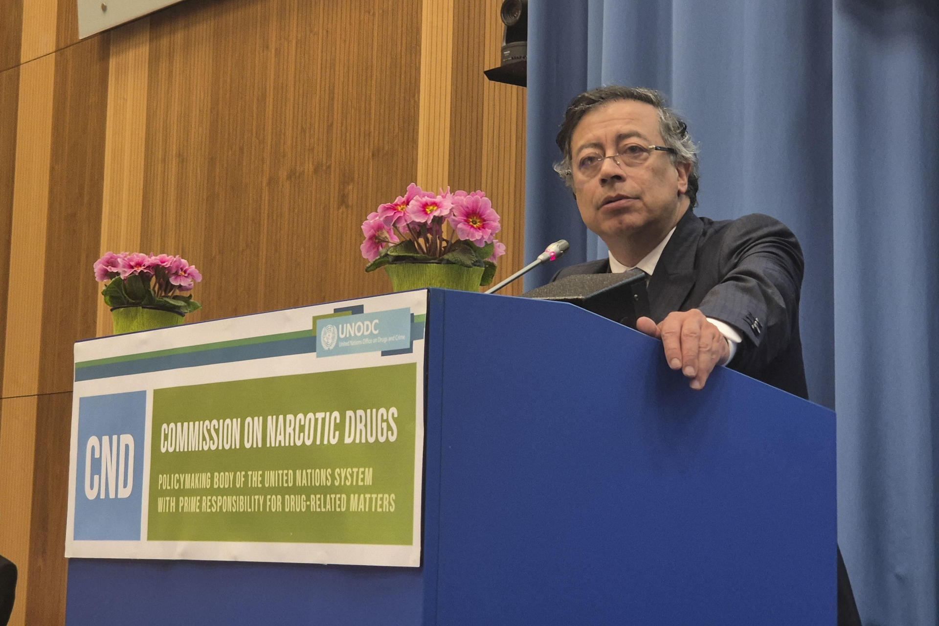 Fotografía de archivo del presidente de Colombia, Gustavo Petro. EFE/ Antonio Sánchez