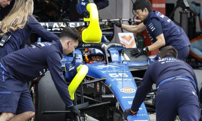 El piloto español de Williams Carlos Sainz Jr. durante la tercera sesión de entrenamientos libres del Gran Premio de Japón de Fórmula 1 en el circuito de Suzuka International Racing Course, en Suzuka. EFE/EPA/FRANCK ROBICHON