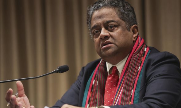 Fotografía de archivo donde aparece el Relator Especial de la ONU Balakrishnan Rajagopal. EFE/ Mariano Macz