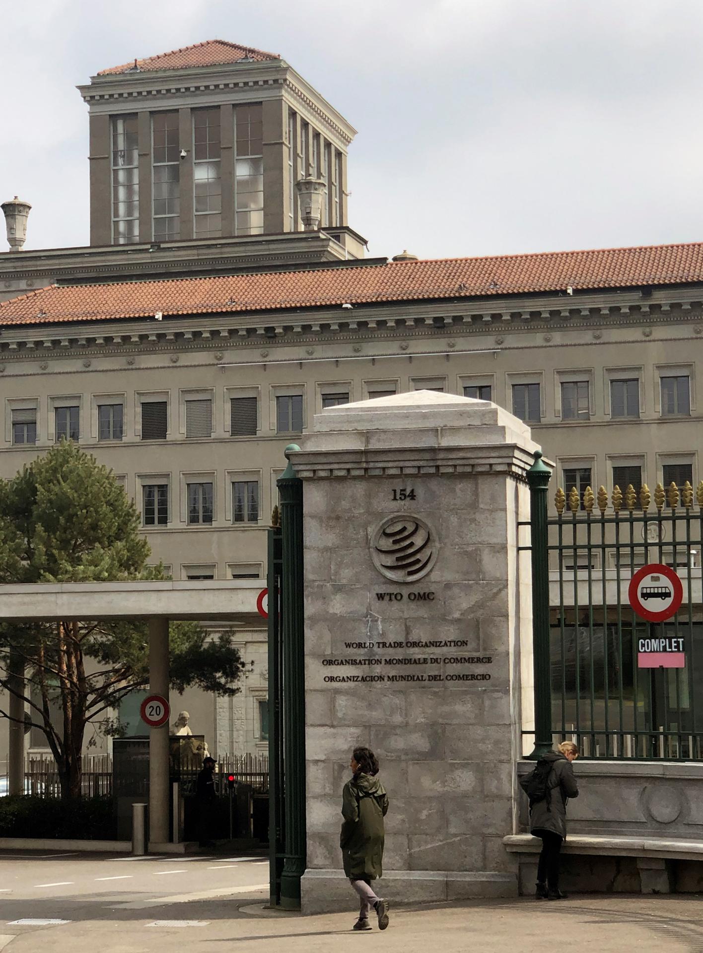 Imagen de archivo de la sede de la Organización Mundial del Comercio (OMC) en Ginebra. EFE/Antonio Broto