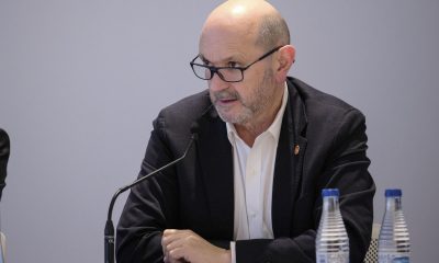 El presidente de la Real Federación española de fútbol, Rafael Louzán. EFE/Gregorio Marrero.