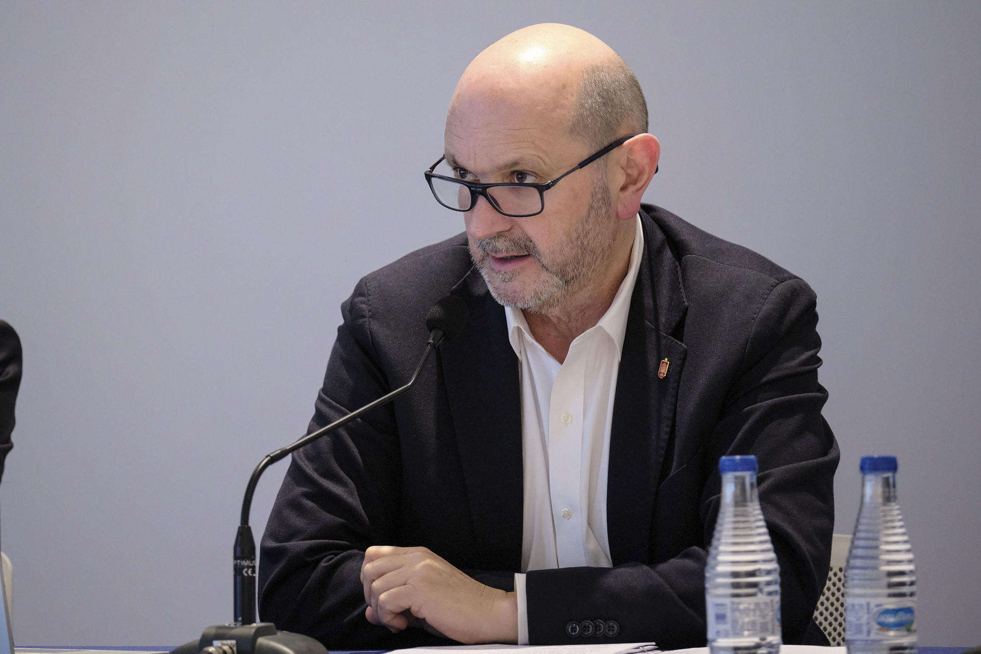 El presidente de la Real Federación española de fútbol, Rafael Louzán. EFE/Gregorio Marrero.