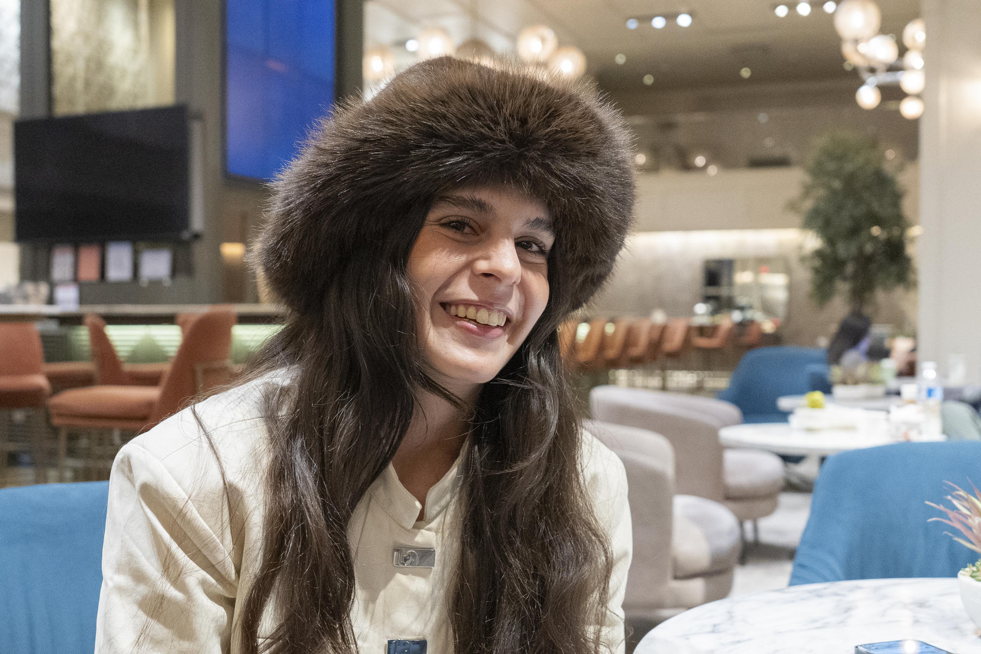 La cantaora jienense Ángeles Toledano posa durante una entrevista con EFE en Nueva York (EE.UU.). EFE/ Angel Colmenares