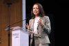 La líder opositora y premio nobel de la Paz, María Corina Machado, habla durante la conferencia sobre petróleo y energía CERAWeek 2026 este martes, en Houston (EE.UU.).EFE/ Carlos Ramírez