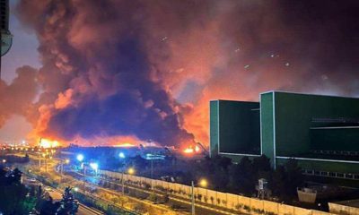 Fotografía tomada a través de rastreo de redes de una columna de humo tras un ataque por parte de EE.UU e Israel al Aeropuerto Internacional Mehrabad en Teherán (Irán). EFE/ Rastreo de Redes