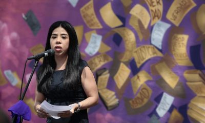 Imagen de archivo de la directora ejecutiva de Propuesta Cívica, Sara Mendiola, durante un acto celebrado en Ciudad de México (México). EFE/José Méndez