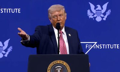 Captura de video de una transmisión de La Casa Blanca del presidente de Estados Unidos, Donald Trump, hablando en el foro FII Priority, en Miami (EE.UU.). EFE/ La Casa Blanca /SOLO USO EDITORIAL/ SOLO DISPONIBLE PARA ILUSTRAR LA NOTICIA QUE ACOMPAÑA (CRÉDITO OBLIGATORIO)