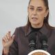 La presidenta de México, Claudia Sheinbaum, habla durante una rueda de prensa este lunes, en el Hospital Oncológico para la Mujer de Ciudad de México (México).  EFE/ Isaac Esquivel