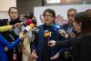 El Secretario General del Sindicato Nacional de Trabajadores de la Prensa de Venezuela (SNTP), Marco Ruiz, habla durante una rueda de prensa este viernes, en Caracas (Venezuela). EFE/ Ronald Peña R