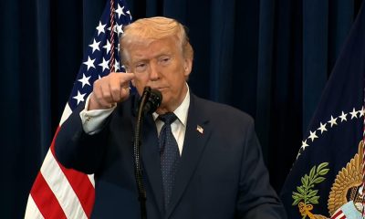 Captura de video de una transmisión de La Casa Blanca del presidente de Estados Unidos, Donald Trump, durante una rueda de prensa este lunes, en Miami (FL, EE.UU.). EFE/ La Casa Blanca /SOLO USO EDITORIAL/ SOLO DISPONIBLE PARA ILUSTRAR LA NOTICIA QUE ACOMPAÑA (CRÉDITO OBLIGATORIO)