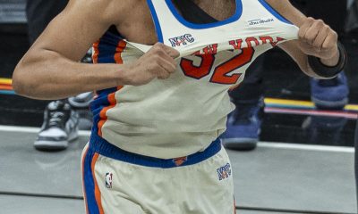 El dominicano Karl Anthony Towns dominó con los New York Knicks a los Washington Wizards. EFE/Ángel Colmenares