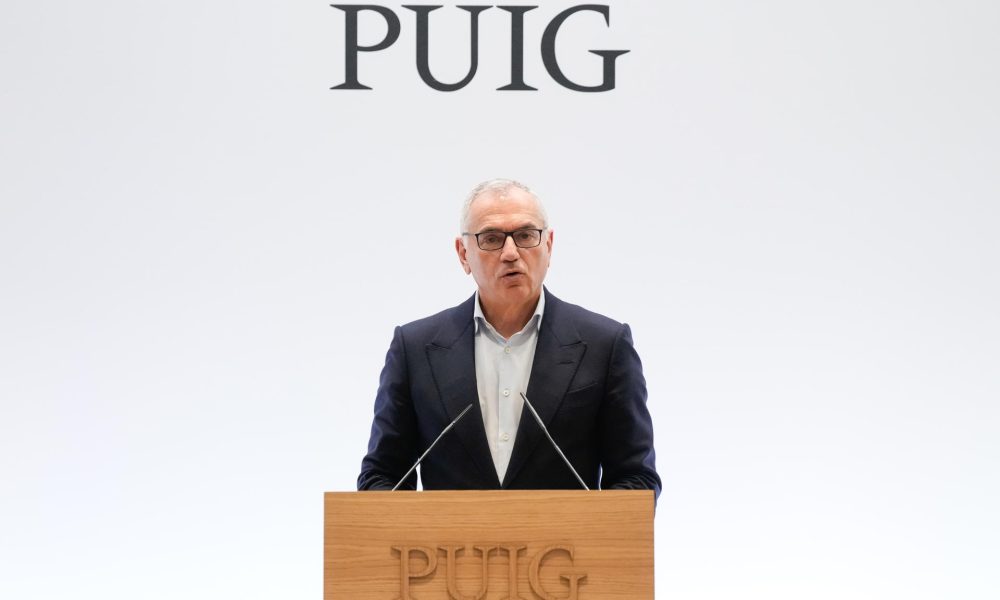 Imagen de archivo del presidente de Puig, Marc Puig, durante la rueda de prensa de presentación de sus resultados de 2025 el 18 de febrero de 2026. EFE/Enric Fontcuberta