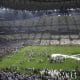 Jugadores de Argentina celebran tras ganar la final del Mundial de Fútbol Qatar 2022 en el estadio de Lusail (Catar) en foto de archivo de Alberto Estevez. EFE
