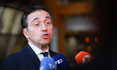 El ministro español de Asuntos Exteriores, José Manuel Albares. EFE/EPA/OLIVIER HOSLET