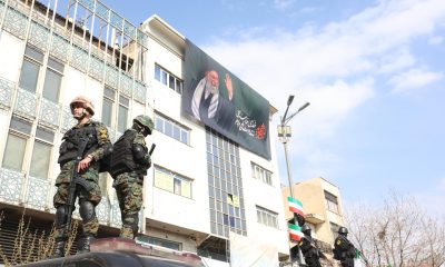 Soldados iraníes en Teherán. EFE/EPA/ABEDIN TAHERKENAREH