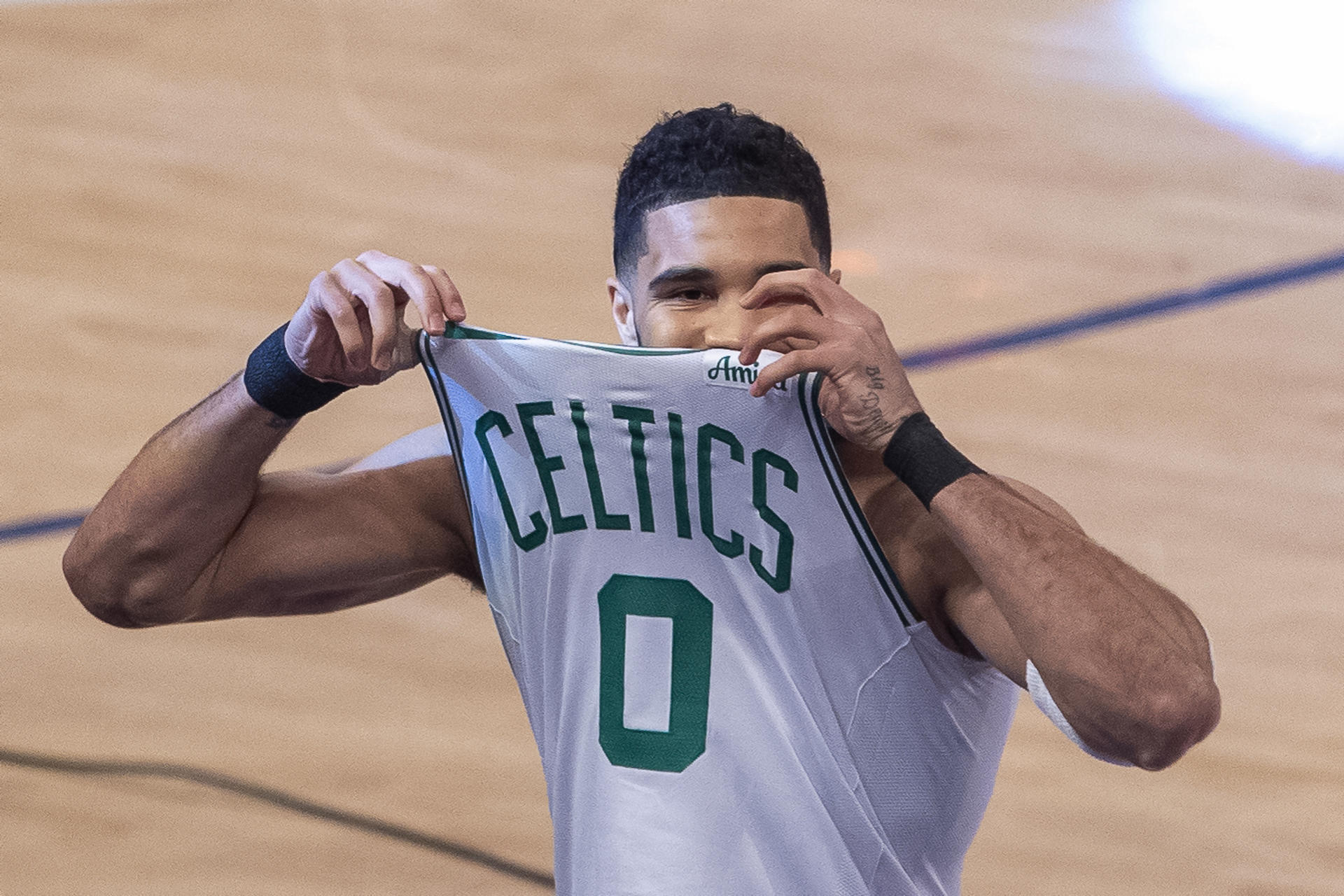 Jayson Tatum de los Boston Celtics.. EFE/ Ángel Colmenares