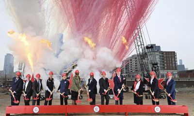 Fotografía cedida por el club Chicago Fire estadounidese que marca el comienzo de la construcción de su nuevo estadio en el centro de la Ciudad de Viento con una inversión de 750 millones de dólares. EFE/ Chicago Fire /CRÉDITO OBLIGATORIO.