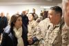 MADRID, 21/03/2026.- La ministra de Defensa, Margarita Robles, recibe en la base aérea de Torrejón de Ardoz (Madrid), a los 205 militares españoles evacuados de Irak por la guerra en Irán, tras aterrizar este sábado el avión del Ejército del Aire y del Espacio español en el que viajaban, procedente del aeródromo militar turco de Incirlik. EFE/ MIN. DEFENSA/Marco Antonio Romero/SOLO USO EDITORIAL/SOLO DISPONIBLE PARA ILUSTRAR LA NOTICIA QUE ACOMPAÑA (CRÉDITO OBLIGATORIO)