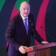 El presidente de la FIFA, el suizo Gianni Infantino, habla durante la inauguración de la exposición 'Álbum épico' en Ciudad de México (México). EFE/Madla Hartz