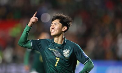 Miguel Terceros, delantero de Bolivia. EFE/Luis Gandarillas