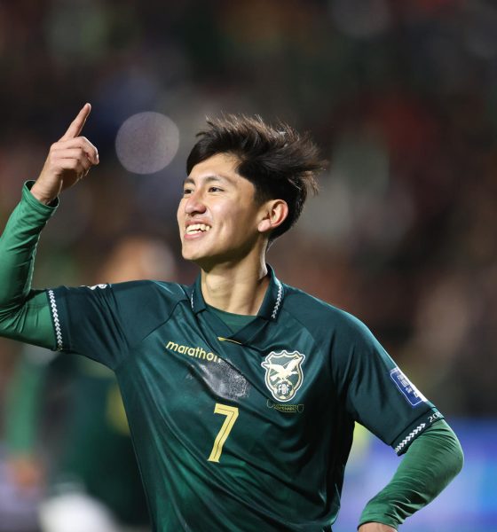 Miguel Terceros, delantero de Bolivia. EFE/Luis Gandarillas