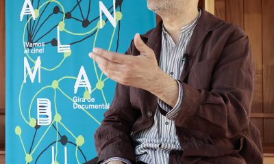 El director palestino Kamal Aljafari, participa durante una entrevista con EFE ayer sábado, en Ciudad de México (México). EFE/José Méndez