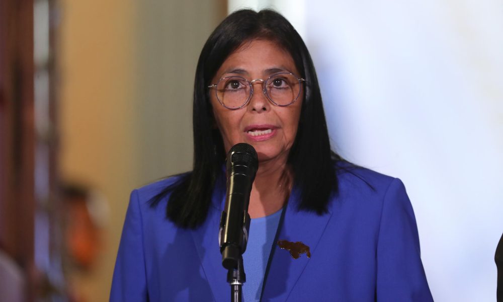 La presidenta encargada de Venezuela, Delcy Rodríguez, en una foto de archivo. EFE/ Ronald Pena R