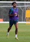 Samú Costa de Portugal, participan durante una sesión de entrenamiento este jueves, previo a un juego amistoso contra la Selección de México en el balneario de Cancún (México). EFE/Alonso Cupul

