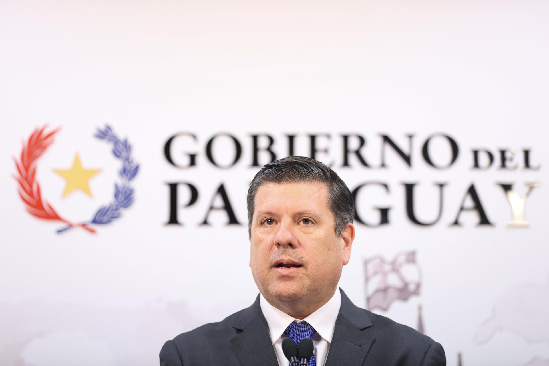 Fotografía del jefe de gabinete de la Presidencia de Paraguay, Javier Giménez en Asunción (Paraguay). EFE/ Juan Pablo Pino