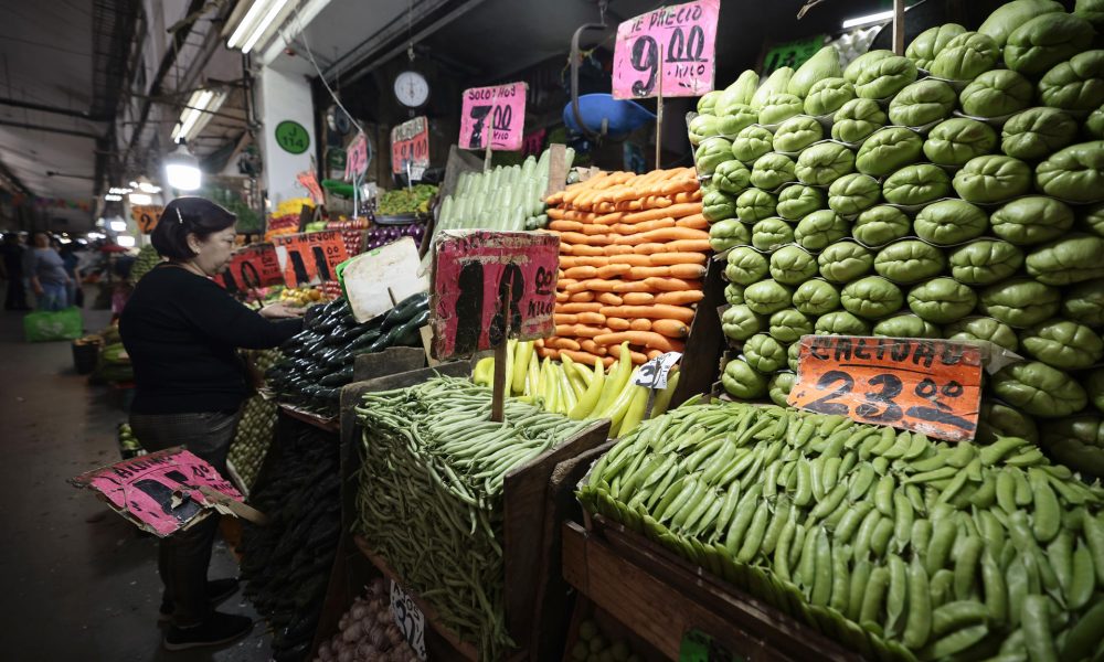 Fotografía de archivo de una mujer comprando productos en la Central de Abasto de la Ciudad de México (México). EFE/ José Méndez