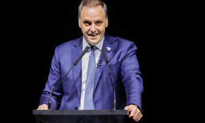 Fotografía de archivo del 22 de mayo de 2024 del portavoz de la Presidencia de Argentina, Manuel Adorni, hablando en un acto en Buenos Aires (Argentina). EFE/ Juan Ignacio Roncoroni