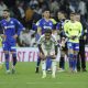 El delantero brasileño del Real Madrid Rodrygo Goes, a la finalización del encuentro contra el Getafe. EFE / Juanjo Martín.